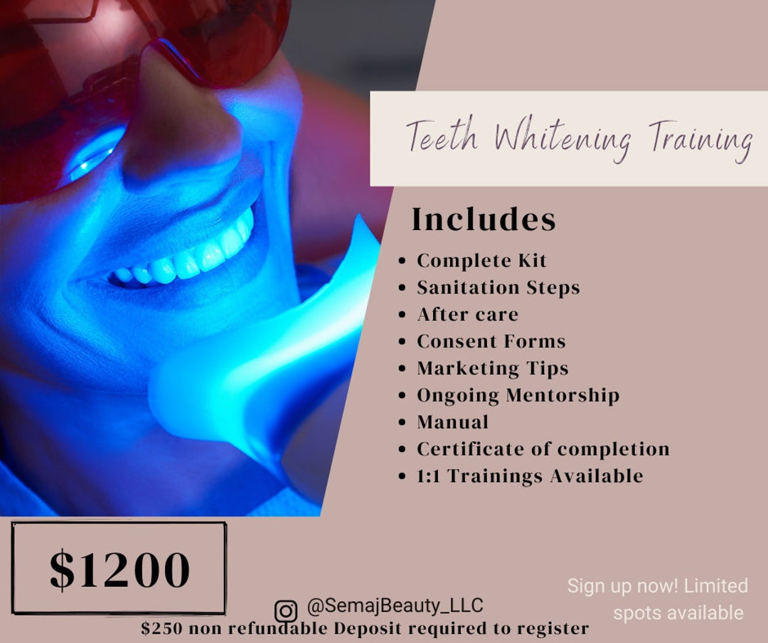 Teeth Whitening Training Course Etsy