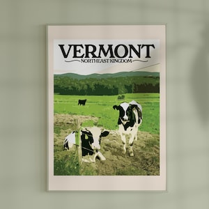 VERMONT COWS Poster Print