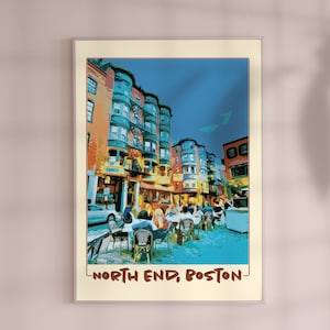NORTH END, BOSTON ma Poster Print Wall Art