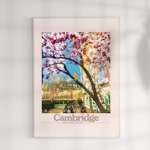 CAMBRIDGE MA in Spring Poster/Wall Art