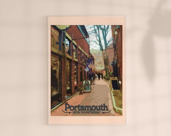 PORTSMOUTH, NH New Hampshire Poster Art