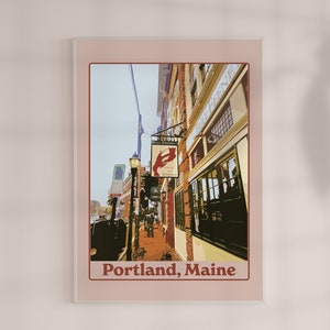 Portland, Maine Pop Art Poster for Wall Art
