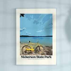 NICKERSON STATE PARK, Cartel de Massachusetts / Arte de pared