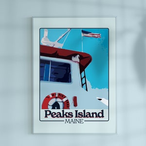 PEAKS ISLAND, MAINE Póster Arte de pared