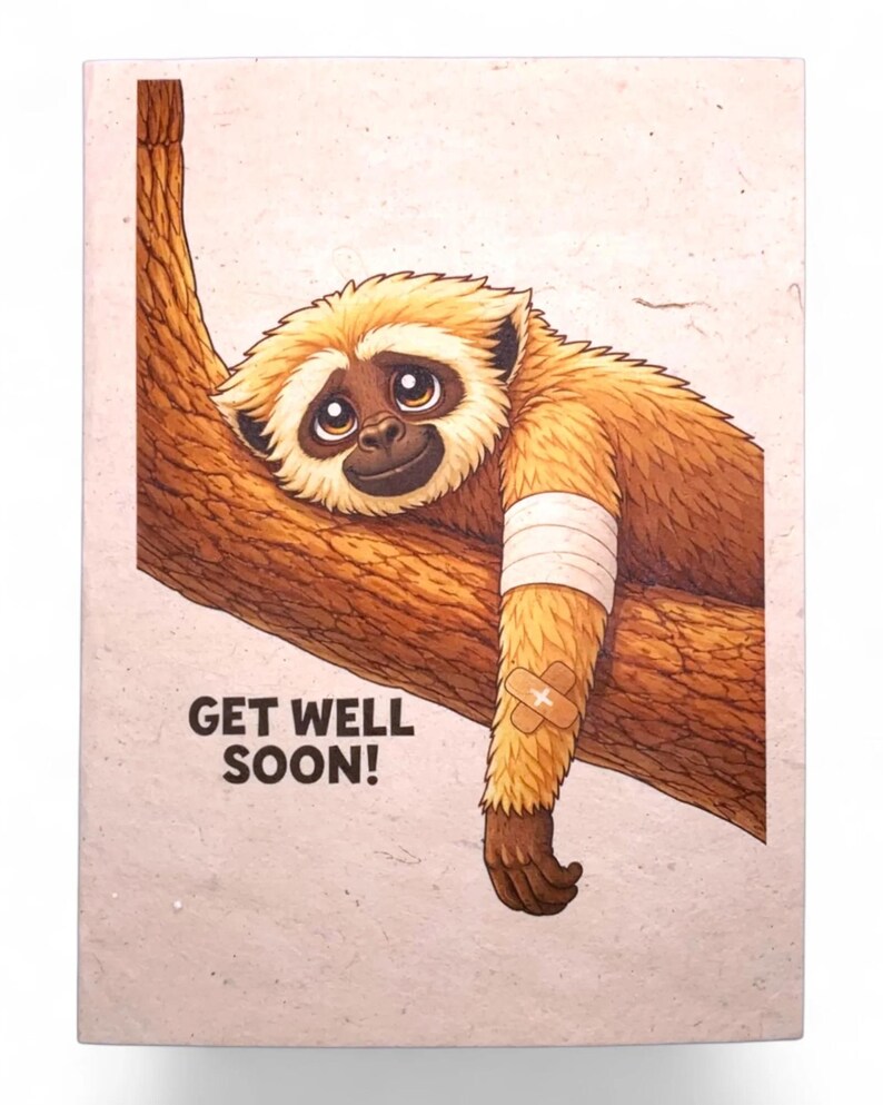 Get Well Soon Greeting Card - Etsy