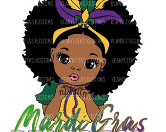 Clipart de princesa de Mardi Gras: silueta PNG (descarga digital)