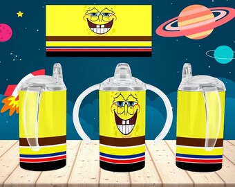 Diseño de sublimación de vaso para niños de 12 oz (PNG, descarga digital)