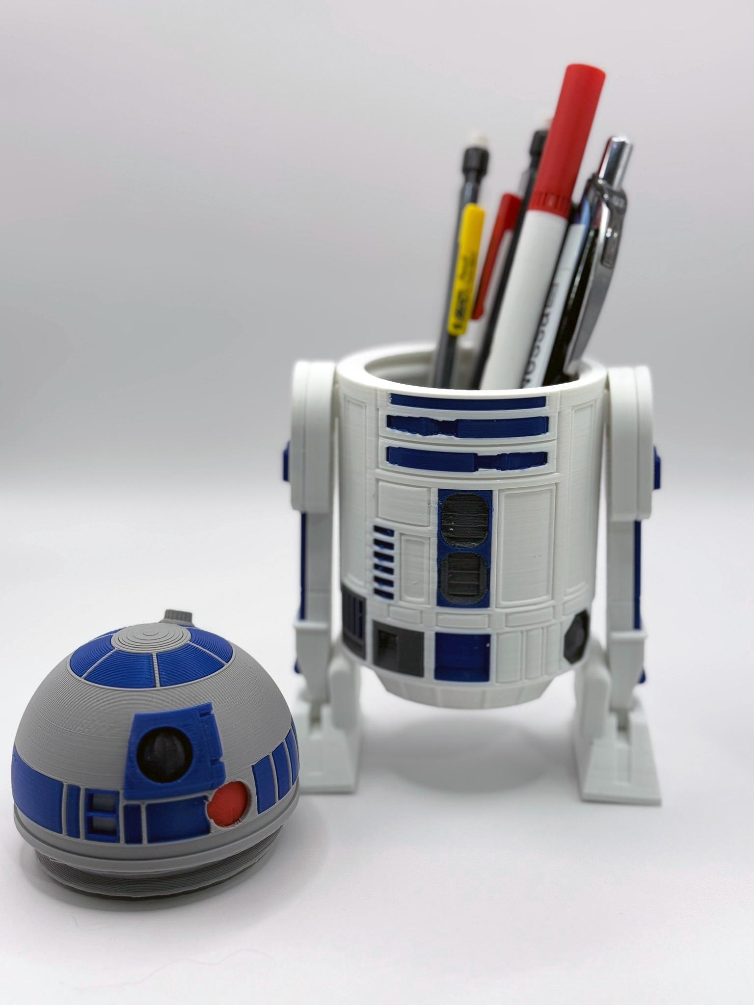 Star Wars R2-D2 Desk Organizer: Pen & USB Holder - Etsy