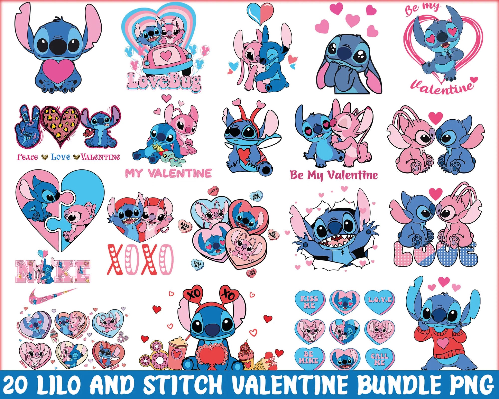 Topps Disney - Stitch Love Collection Red Chrome Limited Edition Stitch  & Angel
