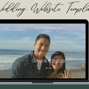 Squarespace Template, Squarespace Website Template for Wedding, Minimalist Wedding Website Template, Birthday, Lifestyle, Coaching, Mobile