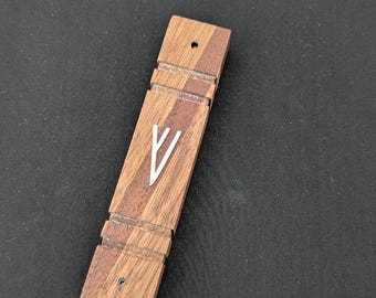 Wooden Mezuzah- Solid Walnut and Mahogany Wood- Handmade,  Wood Mezuzah with Scroll, Gift, Judaica Mezuzah, Handmade Mezuzah