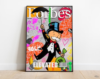 Iconic Pop Art Illustration: Graffiti Street Art Poster (Digital Download)