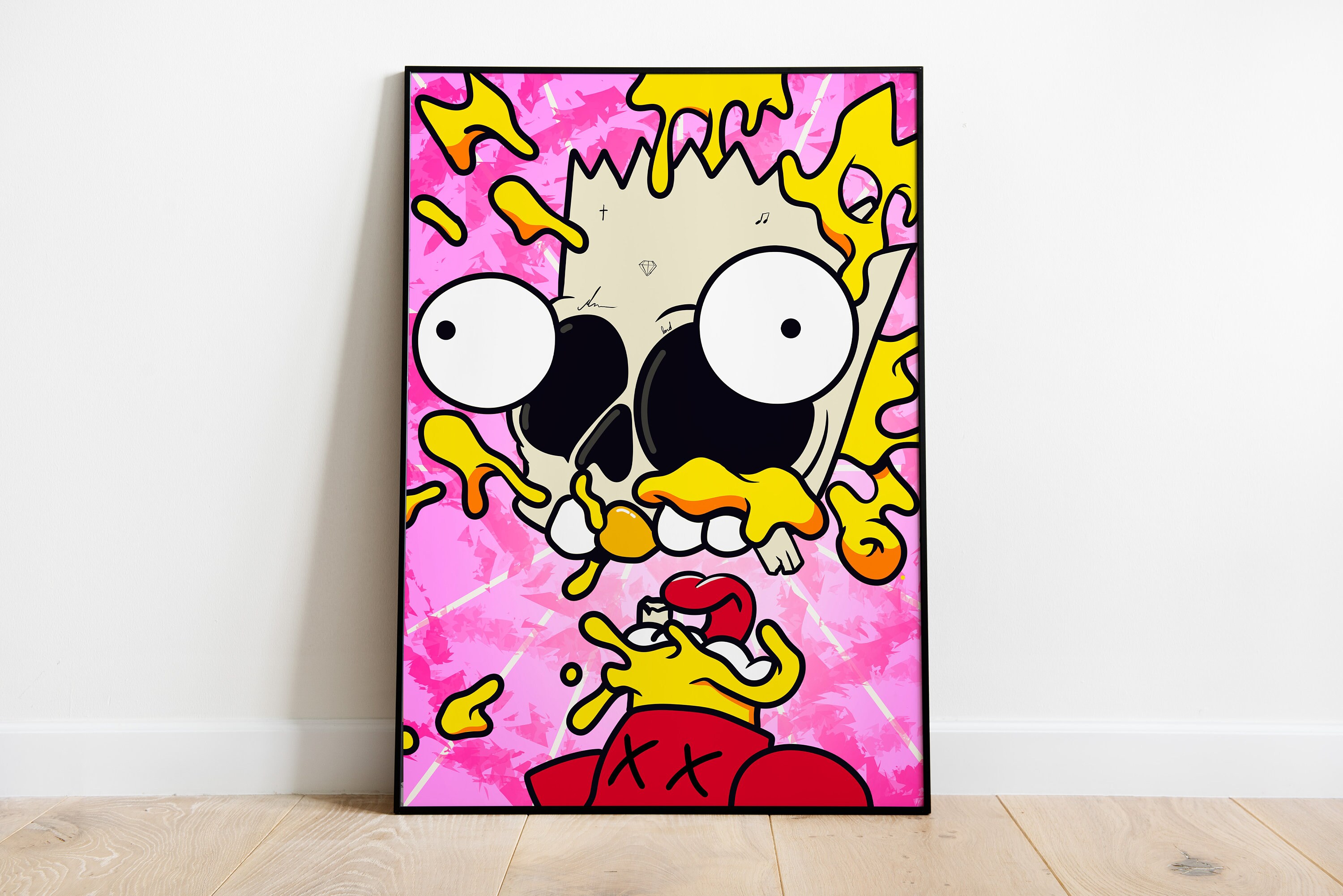  Graffiti Wall Art of Louis Vuitton - Bart Simpson Poster -  Banksy Wall Art Set - LV Wall Decor - Money Decorations Wall Decor - Urban Wall  Decor - Funny Street