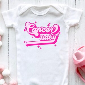Cancer Baby Onesie, Zodiac Sign Bodysuit, Gift for Newborns, Baby Shower Outfit, Custom Astrology Baby Clothes, Star Sign Infant Romper