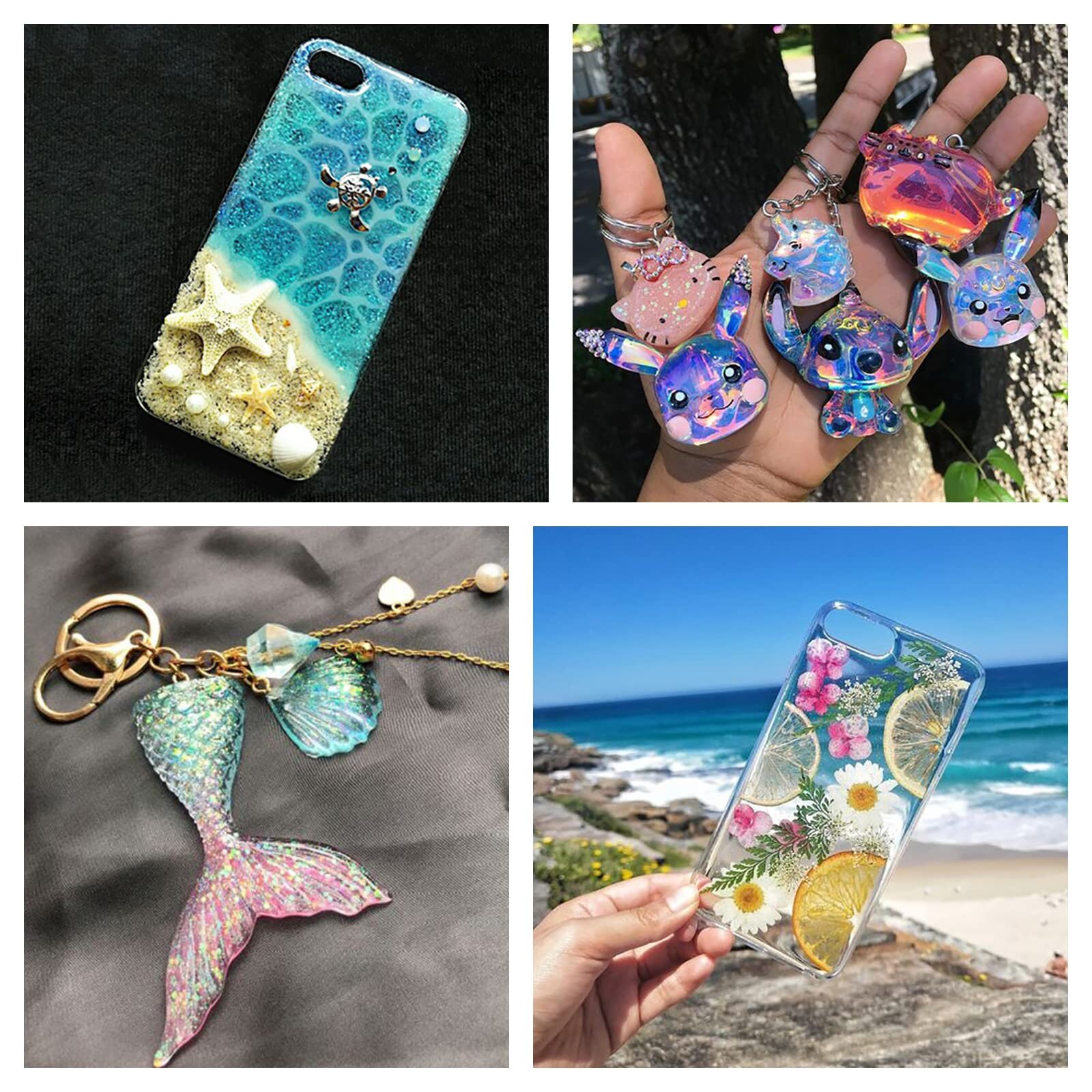 UV Resin, Upgrade Ultraviolet Epoxy Resin Nontoxic Crystal Clear Hard