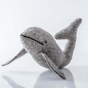 Cute Whale Handmade Stuffed Animal Christmas gifts Baby shower welcome baby gifts birthday image 2