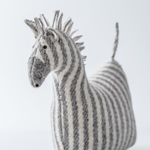 Zebra Handmade Stuffed Animal image 2