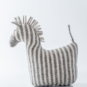 Zebra Handmade Stuffed Animal image 3