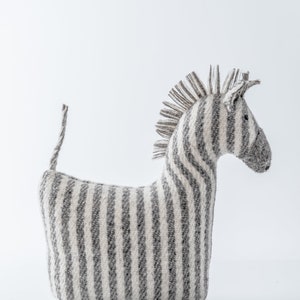 Zebra Handmade Stuffed Animal image 4