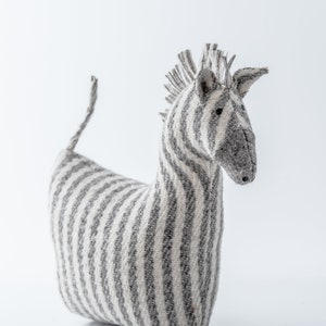 Zebra Handmade Stuffed Animal image 1