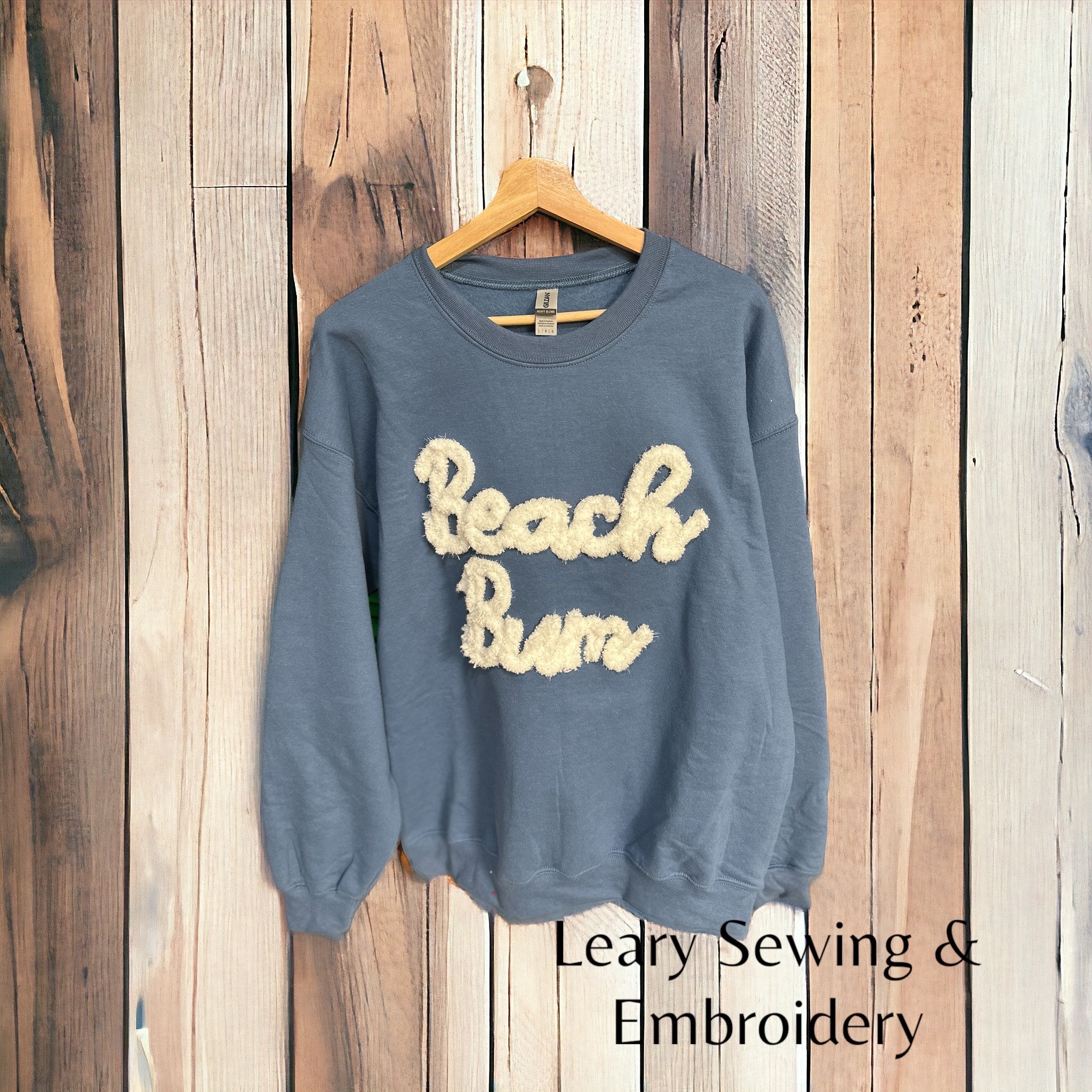 Beach Time Embroidered Chenille Sweater
