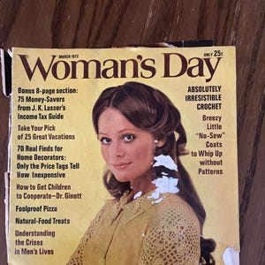 Vintage Magazine, Woman’s Day  March 1972