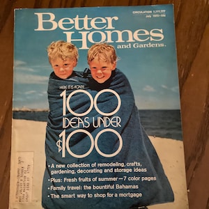 Vintage Magazine, Better Homes and Gardens, July 1973