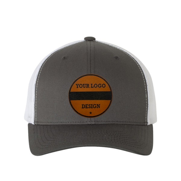 Cocky Yupoong 6606 Laser Engraved Leather Patch Hat-Cocky