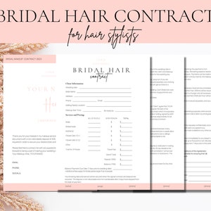 BRIDAL HAIR CONTRACT