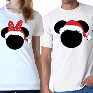 Mickey And Minnie Santa Couples Set Digital Cut Files - Design - Cricut - SVG - Silhouette Cameo - PNG - EpS - PDF - DxF - Christmas