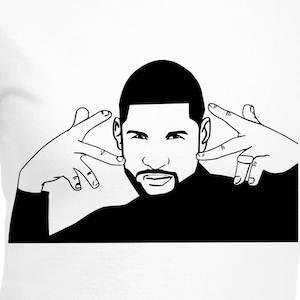 Usher Bekijk deze Meme digitale Cut-bestanden - ontwerp - Cricut - SVG - Silhouette Cameo - PNG - EpS - PDF - DxF - Usher