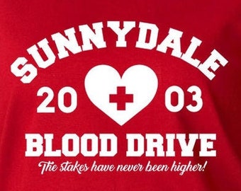 Sunnydale Blood Drive Digital Cut Files - Design - Cricut - SVG - Silhouette Cameo - PNG - EpS - PDF - DxF - Buffy The Vampire Slayer