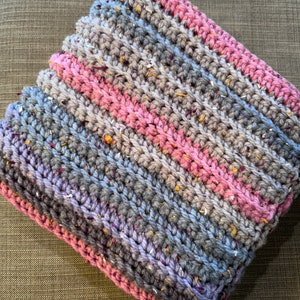Handmade Crochet Heavyweight Throw Blanket
