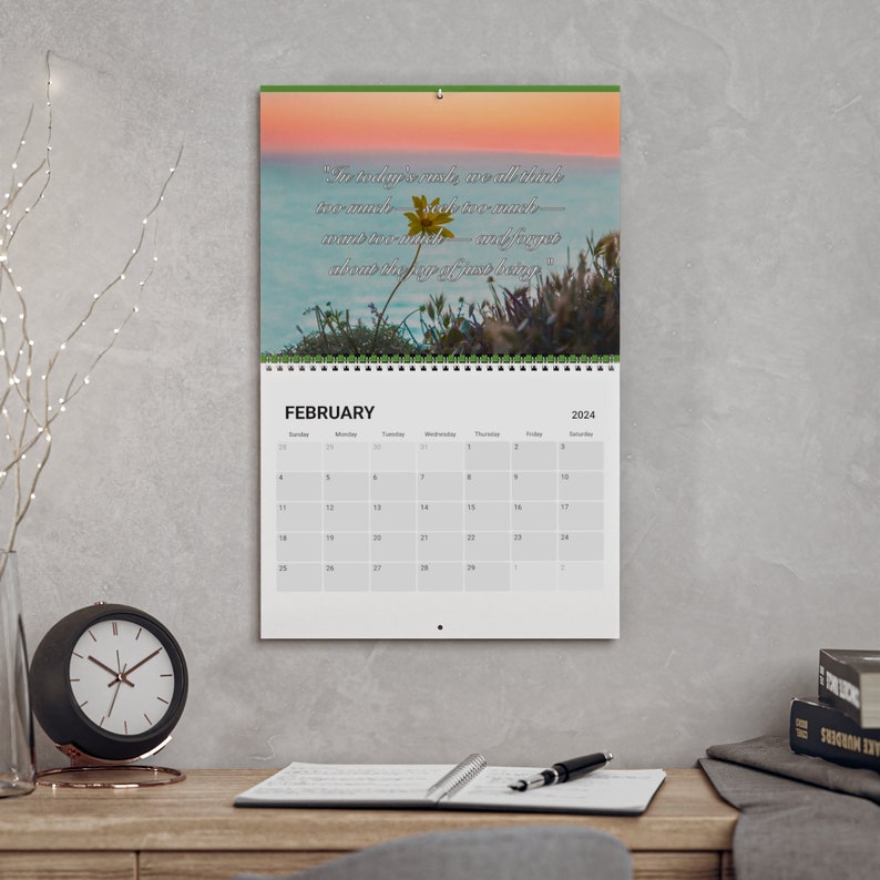 Holistic Mental Health 2024 Calendar Inspirational Quotes Anxiety