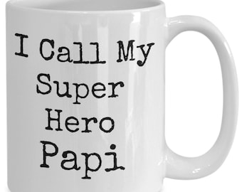 Papi Mug, Funny Papi Coffee Cup, Present from Child, Gift for Papi, Present for Dad, Gift for Father, Father's Day Gift