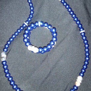 Pearl inspired necklace and wrap bracelet sets