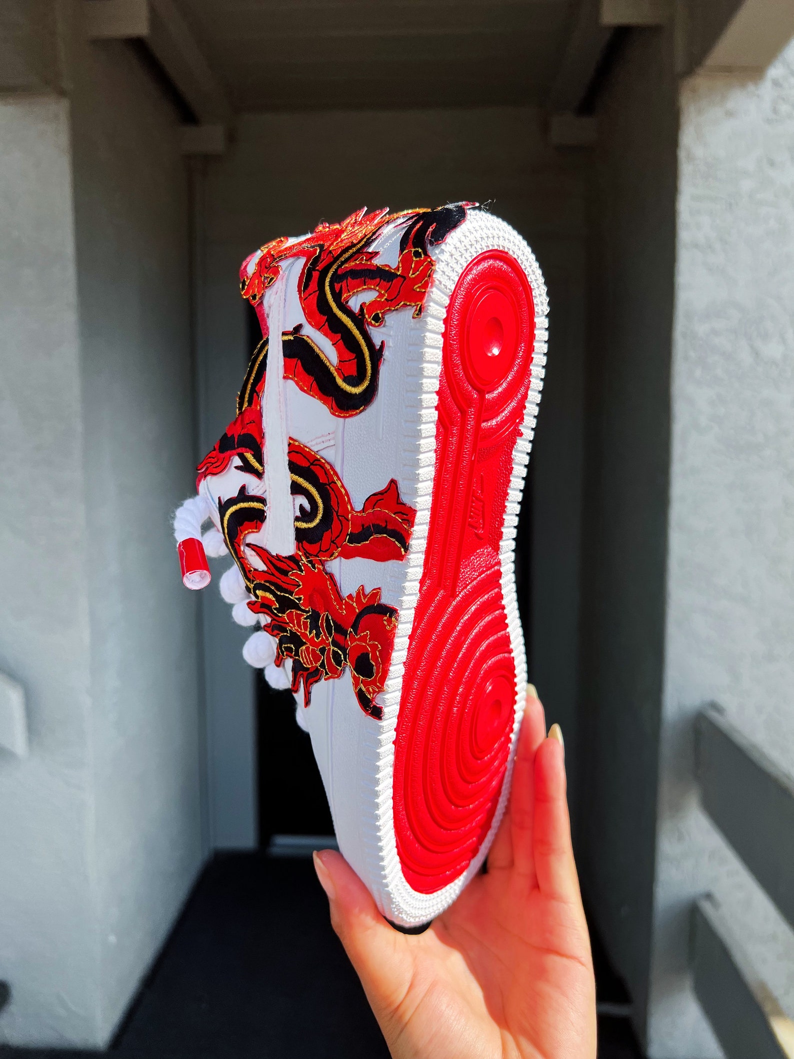 Dragon Custom Air Force Ones - Etsy UK