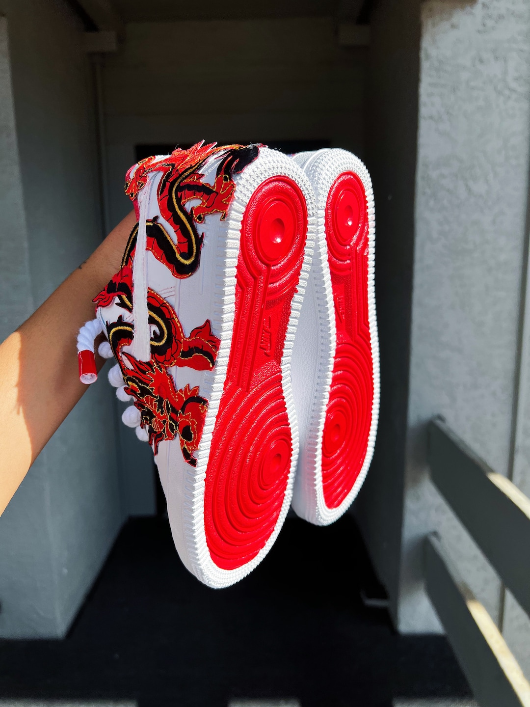 custom air force ones dragon