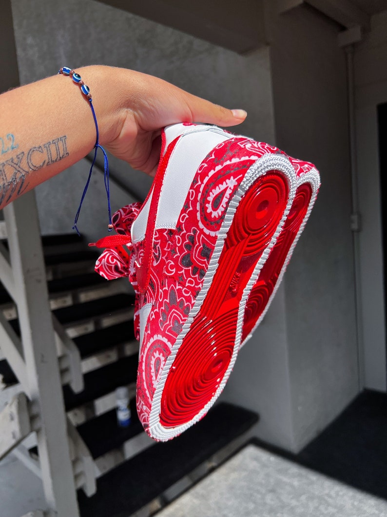 air force ones red bandana