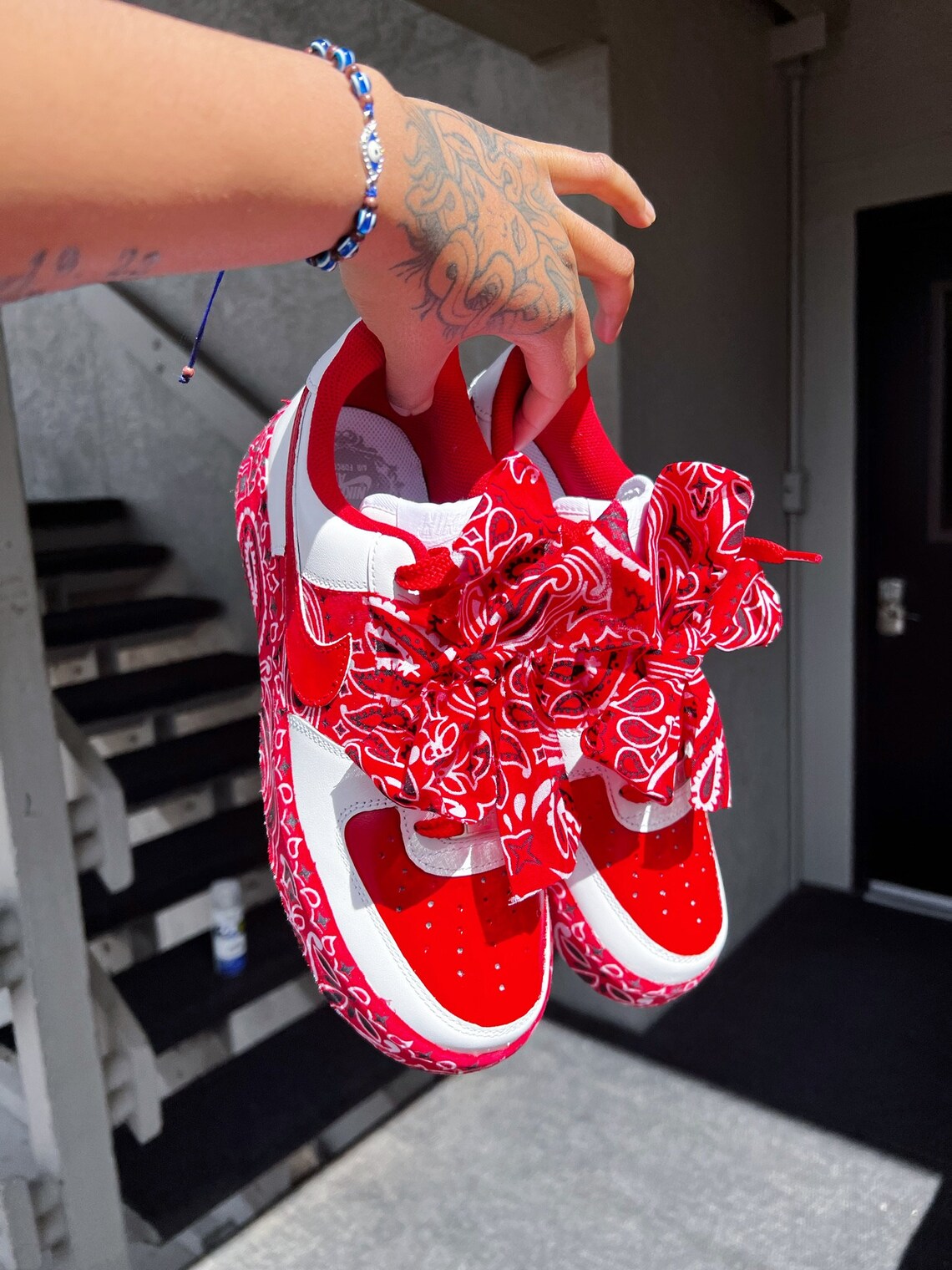 bandana air force 1 red