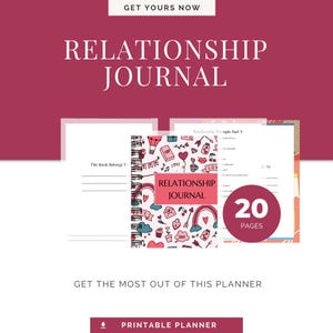 Couples Communication Journal: Relationship Goals & Reflection (PDF Download)