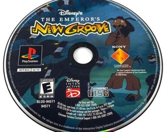 Disneys The Emperors New Groove Sony Playstation 1 PS1 2000 Disc Only Vintage