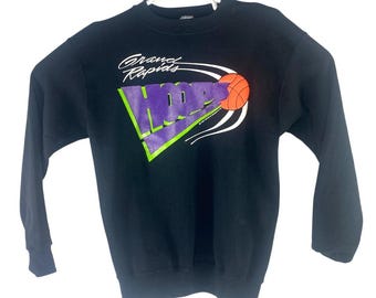 Vtg 1989 Tultex CBA Grand Rapids Hoops Mackers Basketball Mens M Sweatshirt