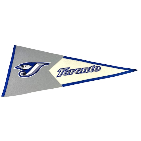 MLB Toronto Blue Jays Logo de l’équipe Wool Baseball Pennant 17x40 Série de victoires