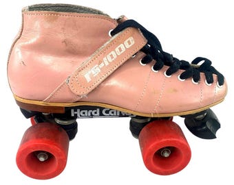 Patins Vintage Riedell RS-1000 – Blanc – Femmes Taille 5 – Plaques Sure Grip – USA