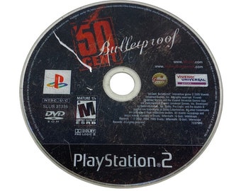 50 Cent Bulletproof PS2 Sony Playstation 2 Disc Only 2005 Black Label G Unit