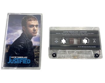 Vtg 2002 Justin Timberlake Justified Cassette Tape 01241-41823-4 Jive NSYNC Pop