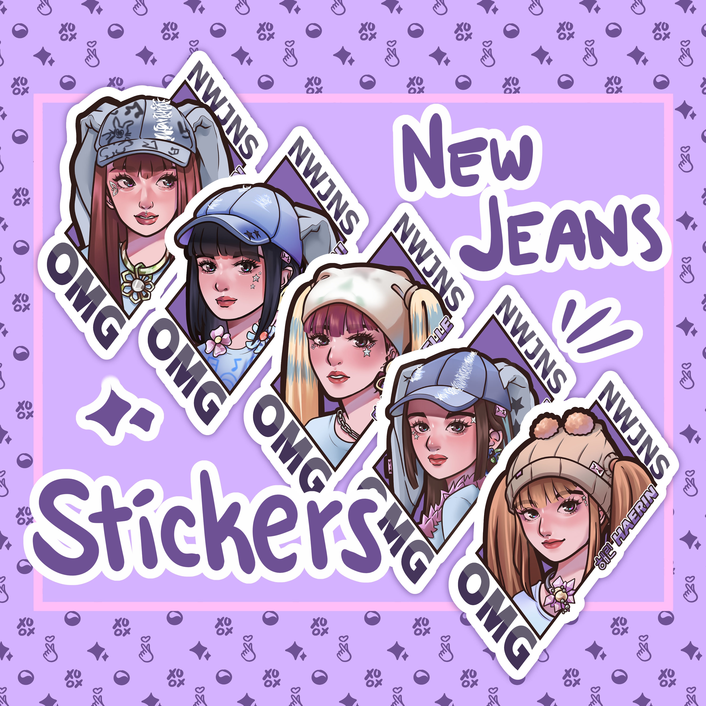 New Jeans Stickers, 103 Assorted New Jeans Stickers, New Jeans Super Shy  Stickers, New Jeans Get up Stickers, Kpop Sticker, New Jeans 2023 
