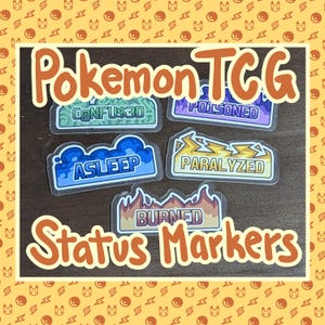 Marcadores de condição de status PTCG