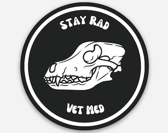 Stay Rad Vet Med Sticker